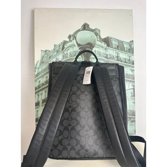 coach campus backpack 23 in signature rose print Coach 30954 Campus Backpack 23 In Signature Rose Print  Balilene